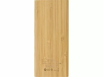 Внешний беспроводной аккумулятор из бамбука "Bamboo Air", 10000 mAh, фото 5