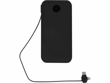 Внешний беспроводной аккумулятор с подсветкой лого «Astro», 10000 mAh, черный, фото 3