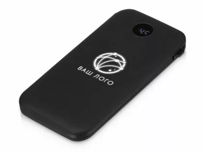 Внешний беспроводной аккумулятор с подсветкой лого «Astro», 10000 mAh, черный, фото 1