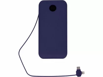 Внешний беспроводной аккумулятор с подсветкой лого «Astro», 10000 mAh, темно-синий (Р), фото 4