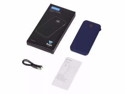 Внешний беспроводной аккумулятор с подсветкой лого «Astro», 10000 mAh, темно-синий (Р), фото 10