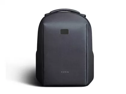 Водостойкий антикражный рюкзак Hipack для ноутбука 15.6", черный, фото 3