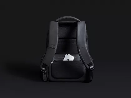 Водостойкий антикражный рюкзак Hipack для ноутбука 15.6", черный, фото 13