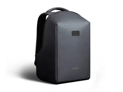 Водостойкий антикражный рюкзак Hipack для ноутбука 15.6", черный, фото 4
