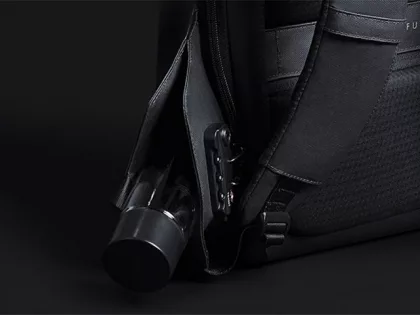 Водостойкий антикражный рюкзак Hipack для ноутбука 15.6", черный, фото 10