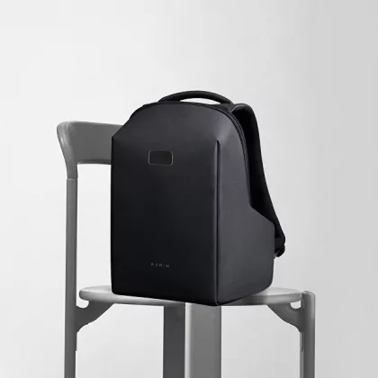 Водостойкий антикражный рюкзак Hipack для ноутбука 15.6", черный, фото 1
