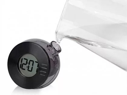 Водяные часы из бамбука "Splash Hour", черный, фото 2