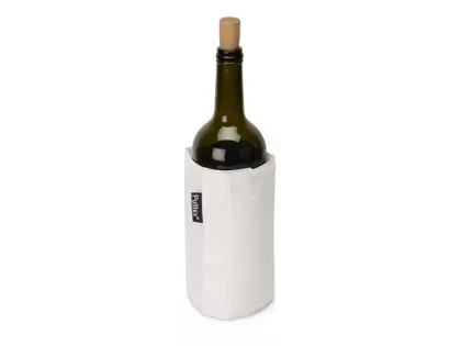 WINE COOLER SATIN WHITE/Охладитель-чехол для бутылки вина или шампанского, белый, фото 4