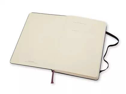 Записная книжка Moleskine Classic (нелинованный) в твердой обложке, Large (13х21см), черный, фото 5