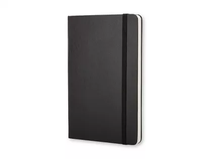 Записная книжка Moleskine Classic (нелинованный) в твердой обложке, Large (13х21см), черный, фото 1