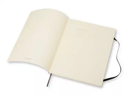 Записная книжка Moleskine Classic Soft (нелинованный), Хlarge (19х25 см), черный, фото 2
