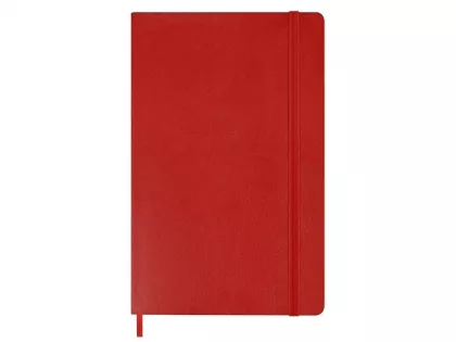 Записная книжка Moleskine Classic Soft (в линейку), Large (13х21см), красный, фото 4