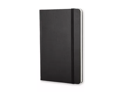 Записная книжка Moleskine Classic (в клетку) в твердой обложке, Large (13х21см), черный, фото 5