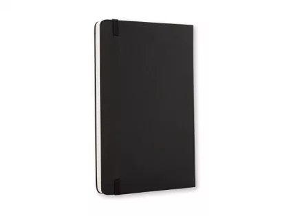 Записная книжка Moleskine Classic (в клетку) в твердой обложке, Large (13х21см), черный, фото 6