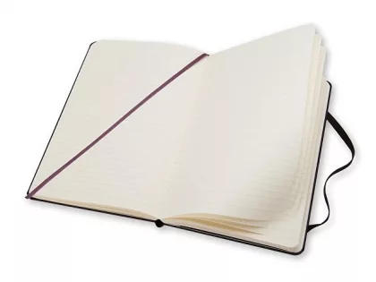Записная книжка Moleskine Classic (в линейку) в твердой обложке, Large (13х21см), черный, фото 3