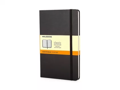 Записная книжка Moleskine Classic (в линейку) в твердой обложке, Pocket (9x14см), черный, фото 1