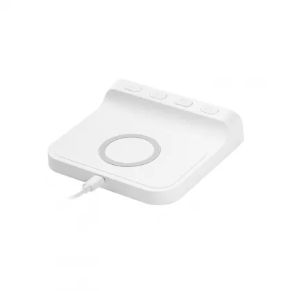 Зарядная станция с часами 15W Ригель (Rigel), белая, фото 6