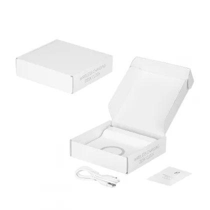 Зарядная станция с часами 15W Ригель (Rigel), белая, фото 8