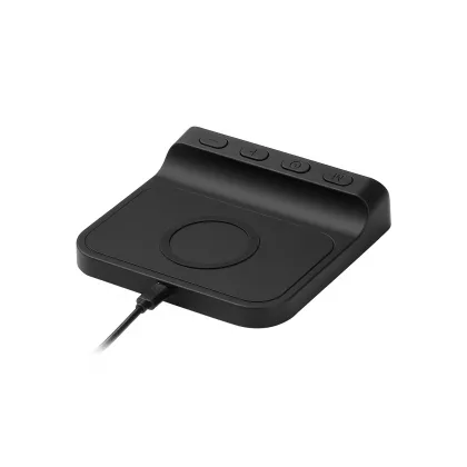 Зарядная станция с часами 15W Ригель (Rigel), черная, фото 6