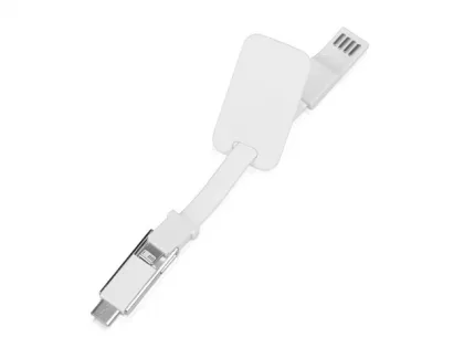 Зарядный кабель 3-в-1 "Charge-it", белый, фото 4