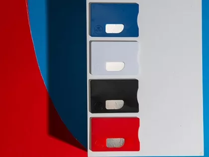 Защитный RFID чехол для кредитной карты "Arnox", белый, фото 4
