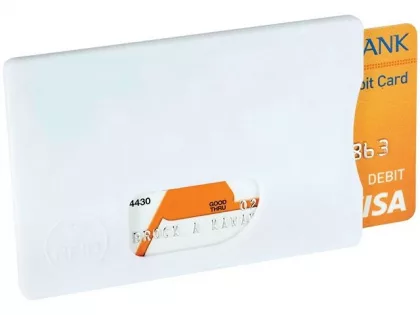 Защитный RFID чехол для кредитной карты "Arnox", белый