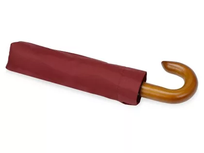 Зонт складной "Cary", полуавтоматический, 3 сложения, с чехлом, бордовый, фото 5