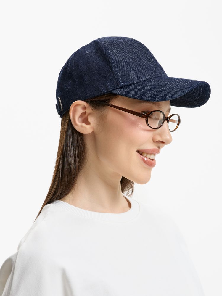 Бейсболка Denimate, темно-синяя, фото 9