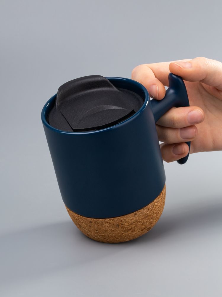 Кружка Corky Grip, синяя, фото 6