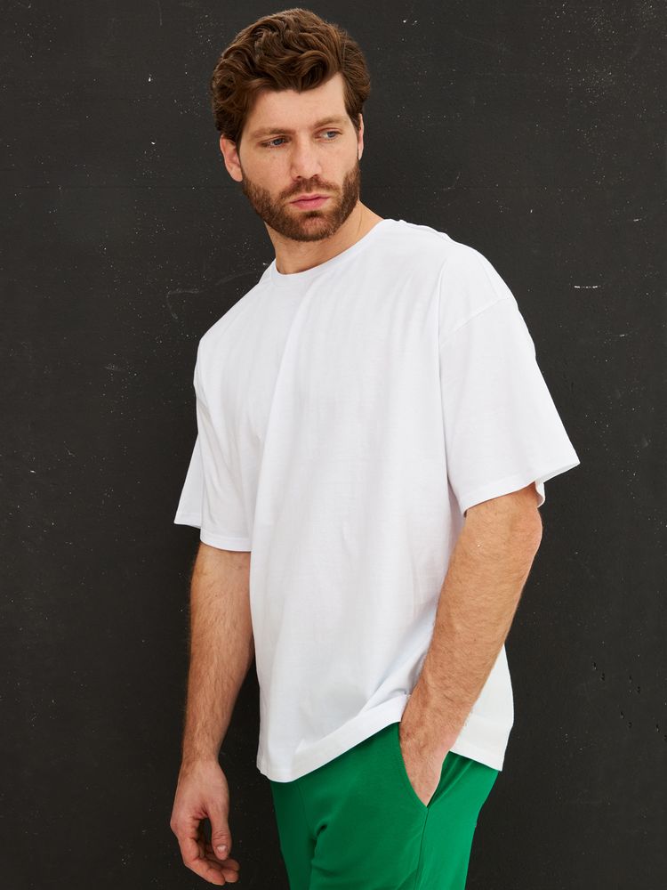 Футболка Oversize Premium, белая, фото 2