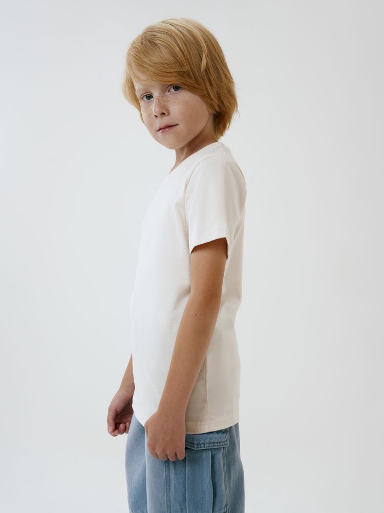 Футболка детская T-Bolka Kids, молочно-белая, фото 7