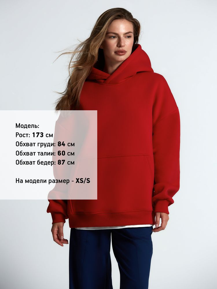 Худи Kulonga Oversize, красное, фото 5