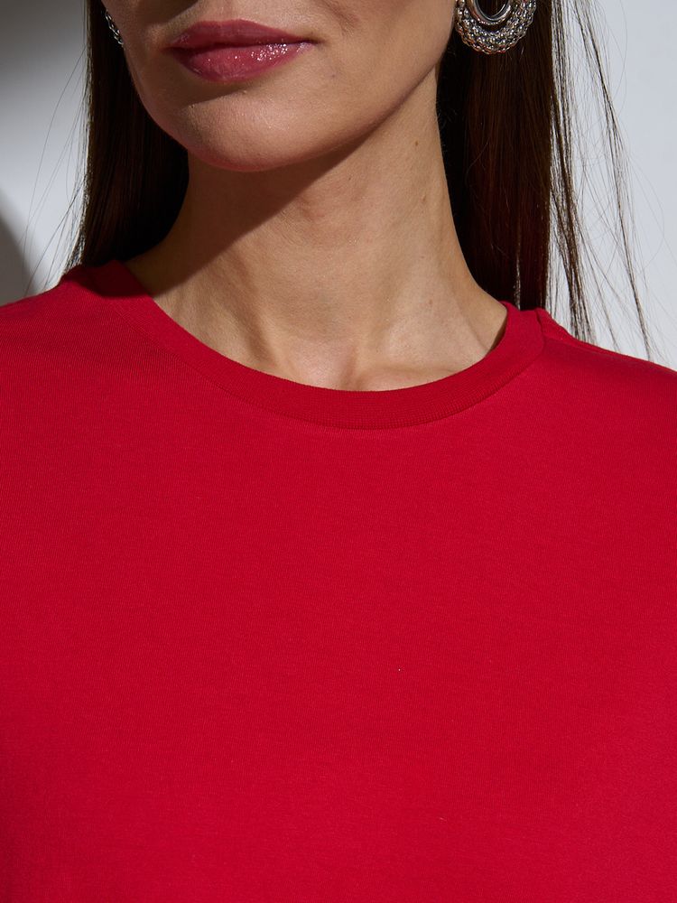 Футболка Oversize Premium, красная, фото 2