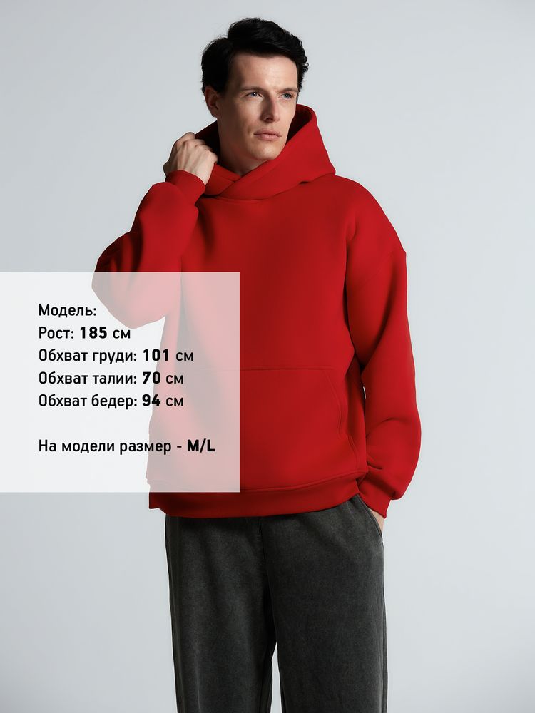 Худи Kulonga Oversize, красное, фото 10