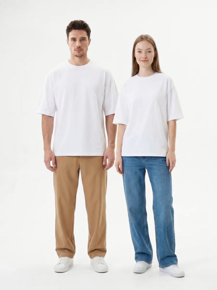 Футболка Oversize Premium 210, белая, фото 8