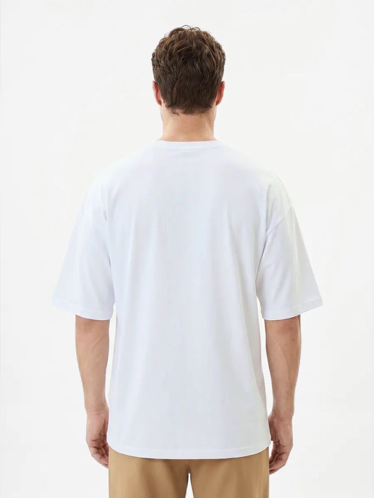 Футболка Oversize Premium 210, белая, фото 2
