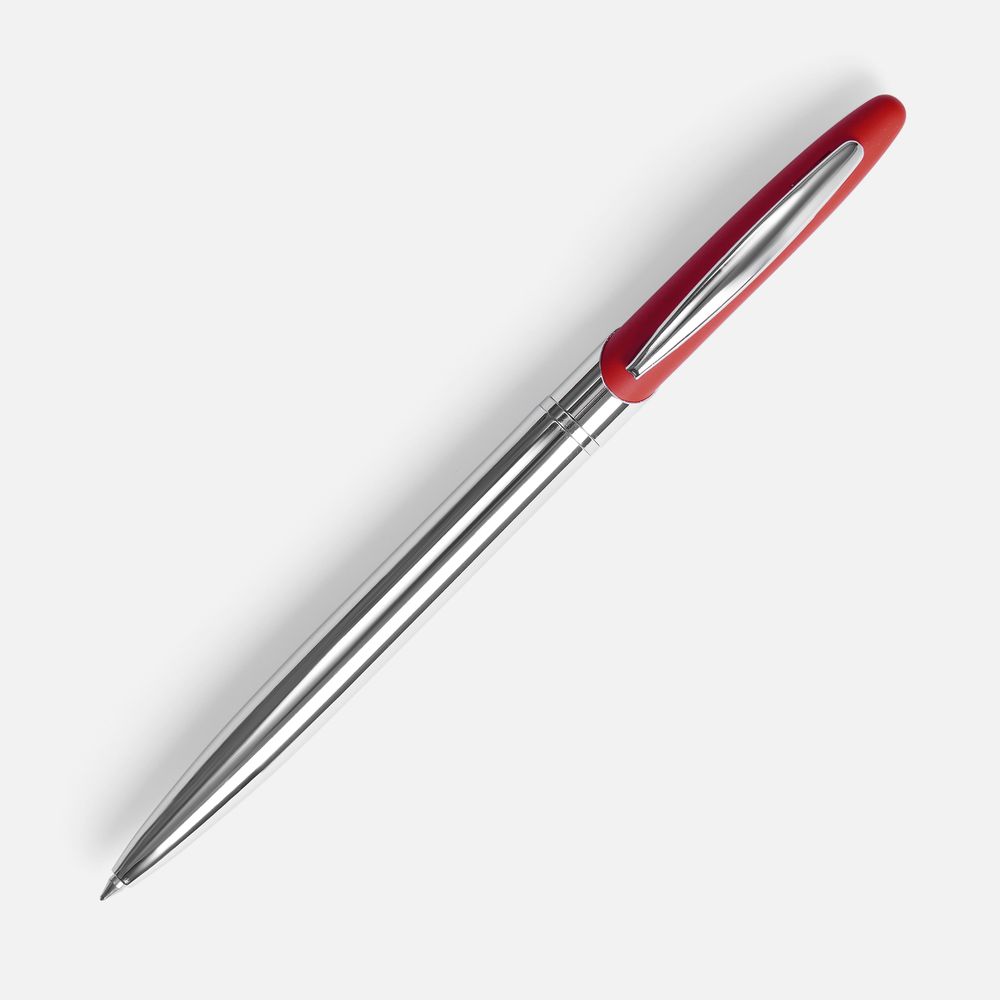 Ручка шариковая Dagger Soft Touch, красная, фото 2