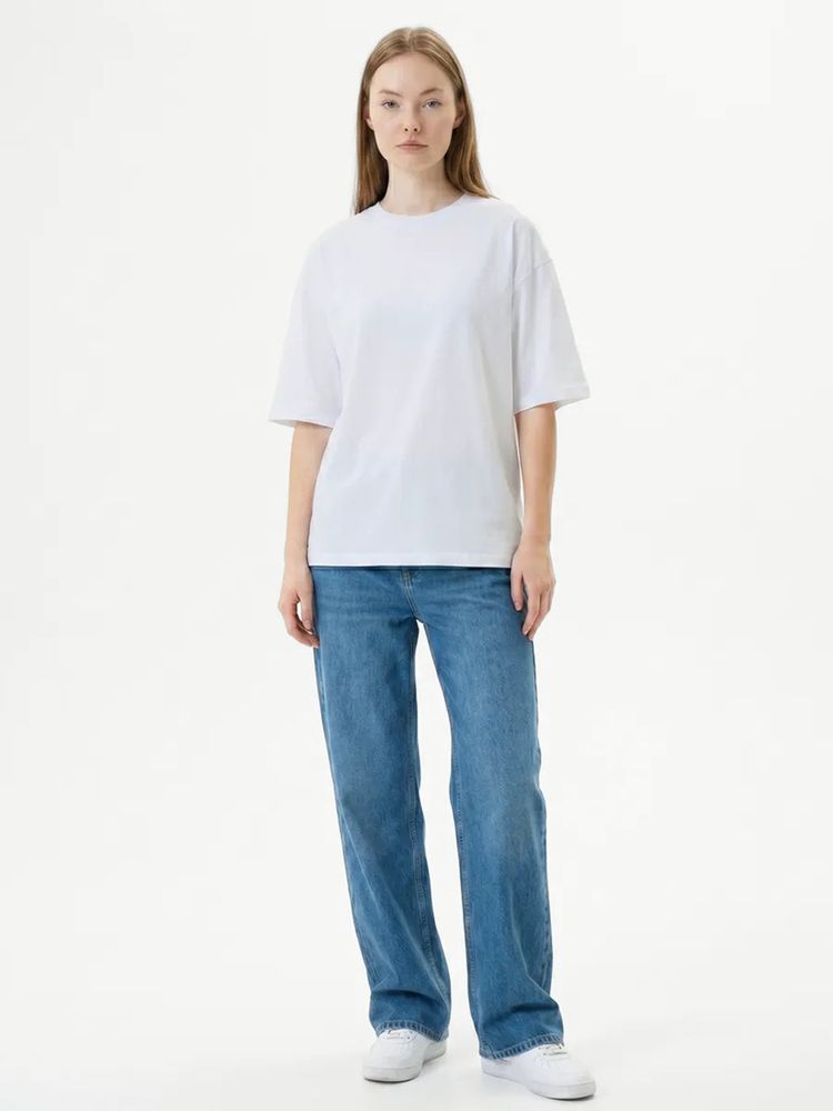 Футболка Oversize Premium 210, белая, фото 6