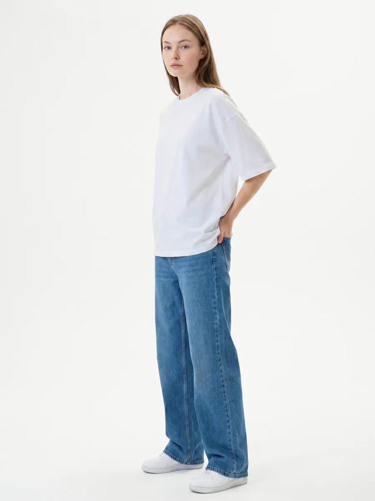 Футболка Oversize Premium 210, белая, фото 7