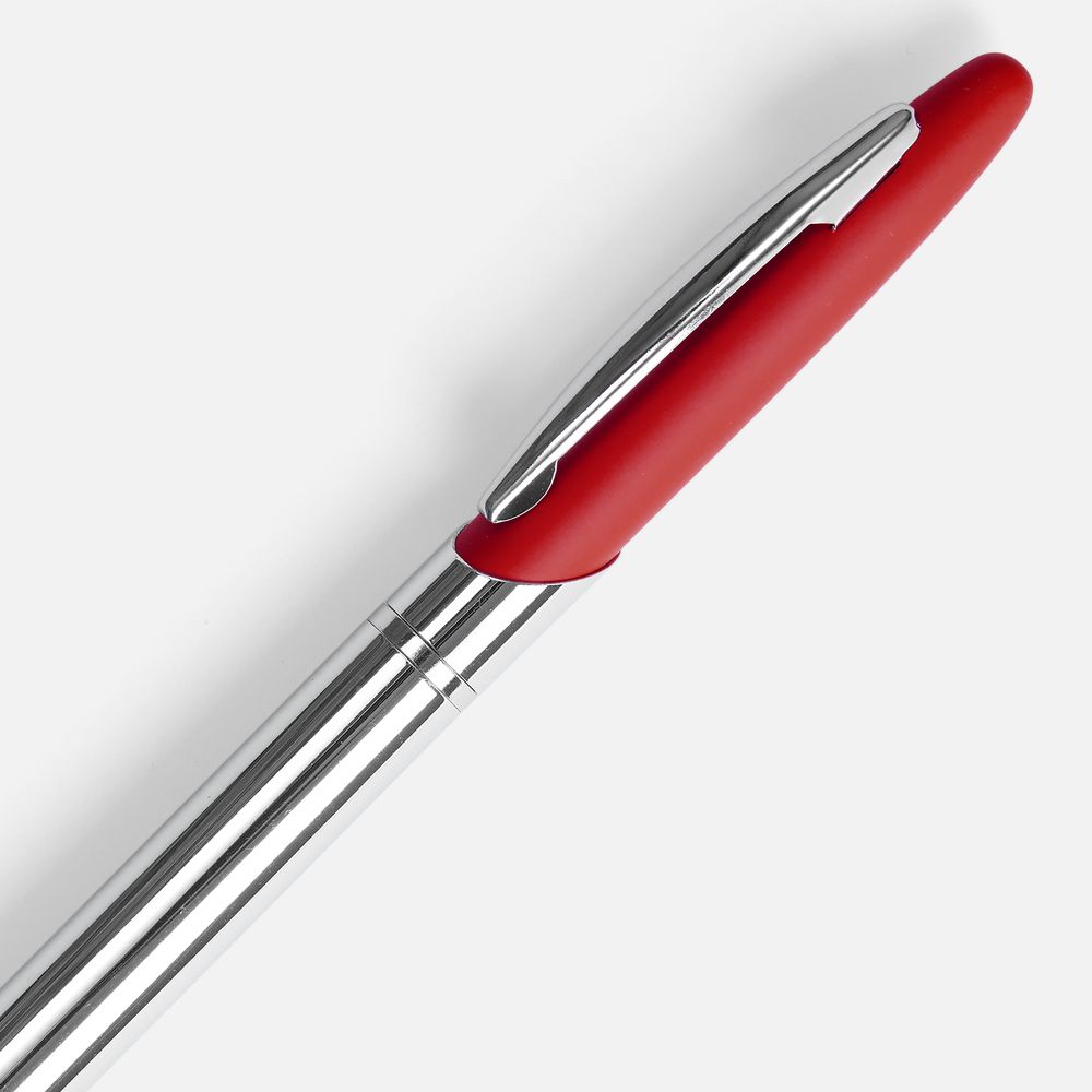 Ручка шариковая Dagger Soft Touch, красная, фото 3