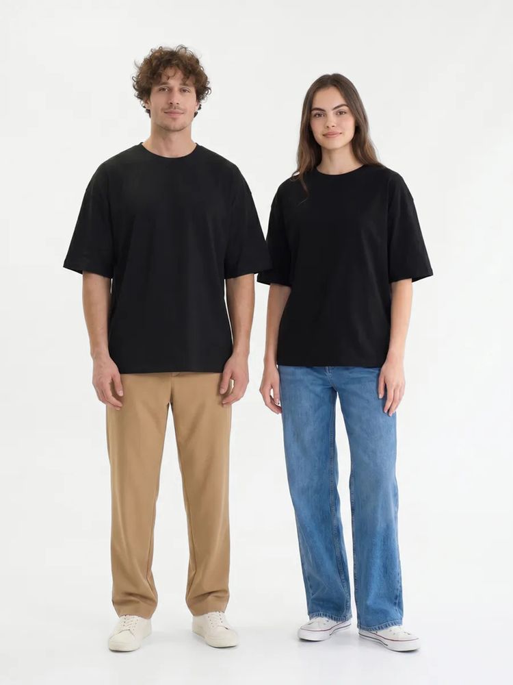 Футболка Oversize Premium 210, черная, фото 10