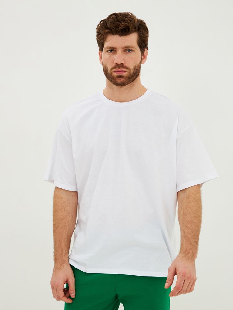 Футболка Oversize Premium, белая, фото 4