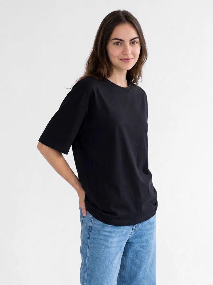 Футболка Oversize Premium 210, черная, фото 7