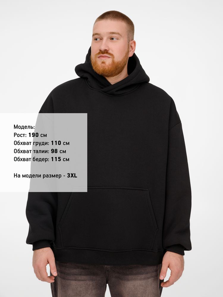 Худи Kulonga Oversize, черное, фото 9