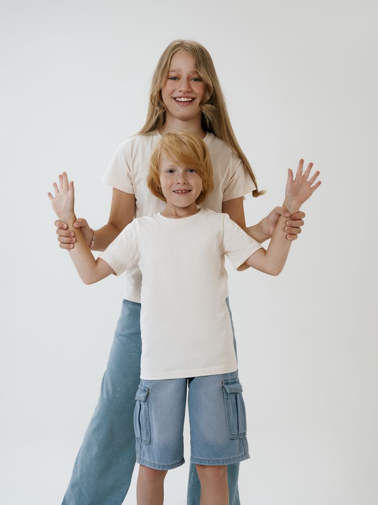 Футболка детская T-Bolka Kids, молочно-белая, фото 9