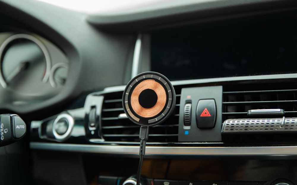 Держатель для смартфона Cooper Auto Wireless с беспроводной зарядкой, черный, фото 8