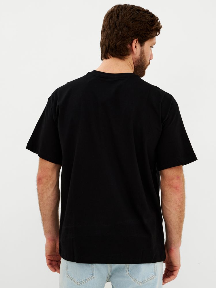 Футболка Oversize Premium, черная, фото 4