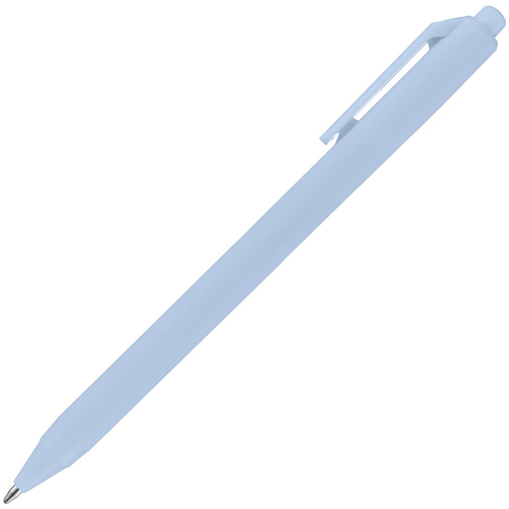 Ручка шариковая Cursive Soft Touch, голубая, фото 2