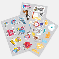Наклейки ПВХ Sticker Pack на заказ, S, фото 1