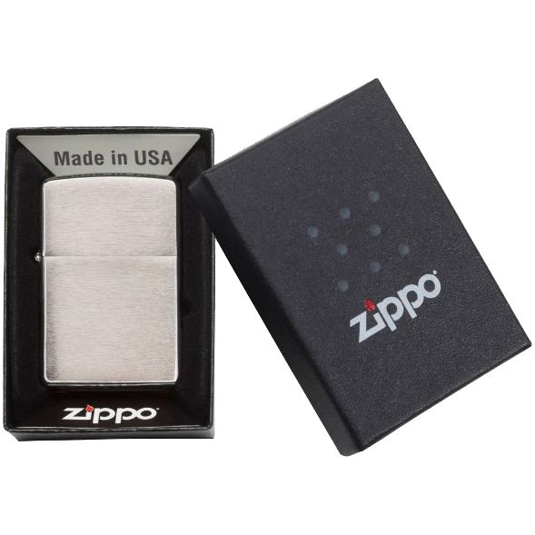 Зажигалка Zippo Armor Brushed, матовая серебристая, фото 5